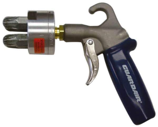 Guardair - 120 Max psi Maximum Air Cluster Safety Air Gun - 1/4 NPT Inlet, Zinc - Apex Tool & Supply