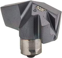 Iscar - Series ICP, 0.528" Diam Grade IC908 140° Replaceable Drill Tip - Carbide, TiAlN Finish, 13 Seat Size, Through Coolant - Apex Tool & Supply