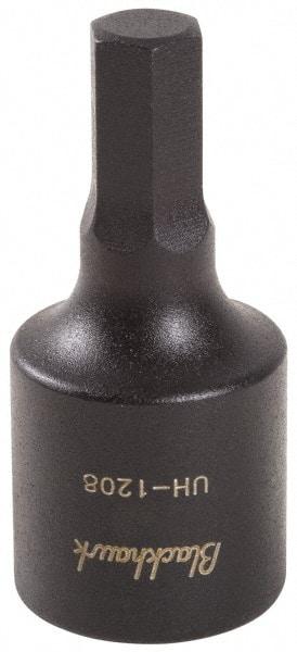 Blackhawk by Proto - 1/2" Drive, 9/16" Impact Hex Bit Socket - 4-5/8" OAL - Apex Tool & Supply