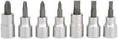 Blackhawk by Proto - 7 Piece, 3/8" Drive Screwdriver Bit Socket Set - #2 to #4 Phillips - Apex Tool & Supply