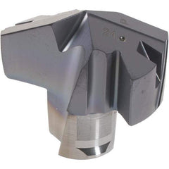 Iscar - Series ICM, 0.98" Diam Grade IC908 140° Replaceable Drill Tip - Carbide, TiAlN Finish, 24 Seat Size, Through Coolant - Apex Tool & Supply