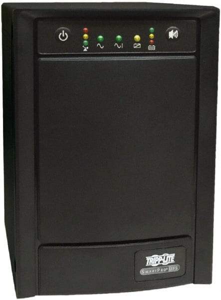 Tripp-Lite - 15 Amp, 750 VA, Tower Mount Line Interactive Backup Uninterruptible Power Supply - Backup 10 min with Full Load & 54-1/2 min with Half Load, 120 VAC Input & Output, 500 Watt Output, 1 Phases, 6 Outlets - Apex Tool & Supply