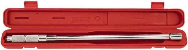 Proto - 1/2" Drive Interchangeable Head Torque Wrench Assembly - 3 N/m to 250 Ft/Lb Torque, 26" OAL - Apex Tool & Supply