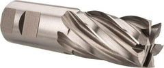 Hertel - 1-1/4", 2" LOC, 1-1/4" Shank Diam, 4-1/2" OAL, 6 Flute, Cobalt Square End Mill - Single End, Uncoated, Spiral Flute, 30° Helix, Centercutting, Right Hand Cut, Right Hand Flute - Apex Tool & Supply