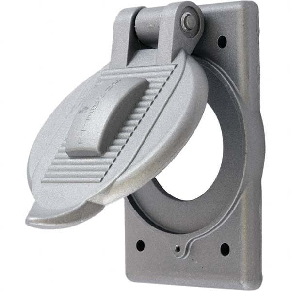 Hubbell Wiring Device-Kellems - Weatherproof Box Covers Cover Shape: Round Number of Holes in Outlet: 1 - Apex Tool & Supply