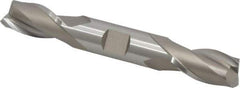 Hertel - 5/8", 1-1/8" LOC, 5/8" Shank Diam, 4-1/2" OAL, 2 Flute, Cobalt Square End Mill - Double End, Uncoated, Spiral Flute, 30° Helix, Centercutting, Right Hand Cut, Right Hand Flute - Apex Tool & Supply