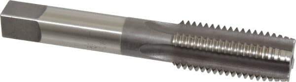 Hertel - 1-8 UNC 4 Flute H3 Bright Finish High Speed Steel Hand Extension Tap - Plug Chamfer, 6" OAL - Apex Tool & Supply