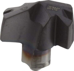 Iscar - Series ICP, 0.37" Diam Grade IC908 140° Replaceable Drill Tip - Carbide, TiAlN Finish, 9 Seat Size, Through Coolant - Apex Tool & Supply