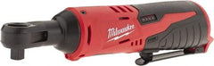 Milwaukee Tool - 3/8" Drive 12 Volt Inline Cordless Impact Wrench & Ratchet - 250 RPM, 35 Ft/Lb Torque, Lithium-Ion Batteries Not Included - Apex Tool & Supply