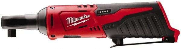 Milwaukee Tool - 1/4" Drive 12 Volt Inline Cordless Impact Wrench & Ratchet - 250 RPM, 30 Ft/Lb Torque, Lithium-Ion Batteries Not Included - Apex Tool & Supply