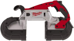 Milwaukee Tool - 120 Volt, Electric Handheld Bandsaw - 5 Inch (Round) and 5 x 5 Inch (Rectangular) Depth of Cut, 300 and 380 SFPM, 11 Amp - Apex Tool & Supply