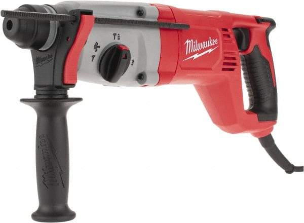 Milwaukee Tool - 120 Volt 1" SDS Plus Chuck Electric Rotary Hammer - 0 to 5,625 BPM, 0 to 1,500 RPM - Apex Tool & Supply