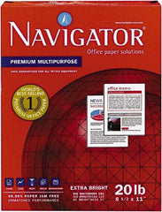 Navigator - White Copy Paper - Use with Laser Printers, Copiers, Fax Machines, Multifunction Machines - Apex Tool & Supply