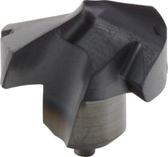 Kennametal - Series KenTIP, 19.2mm Diam Grade KCP15 140° Replaceable Drill Tip - Carbide, AlTiN Finish, X Seat Size - Apex Tool & Supply