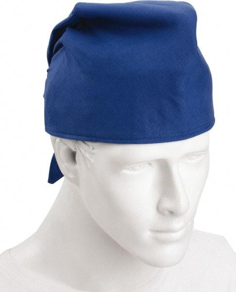 Ergodyne - Size Universal Cooling Tie Hat - Cotton, Tie Closure, Blue, Solid Pattern - Apex Tool & Supply