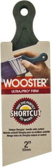 Wooster Brush - 2" Angled Nylon/Polyester Sash Brush - 2-7/16" Bristle Length, 4.88" Plastic Short Handle - Apex Tool & Supply