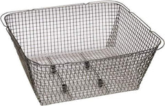 Graymills - 304 Stainless Steel Parts Washer Basket - 5-1/4" High x 9" Wide x 9-1/2" Long, Use with Ultrasonic Cleaners - Apex Tool & Supply