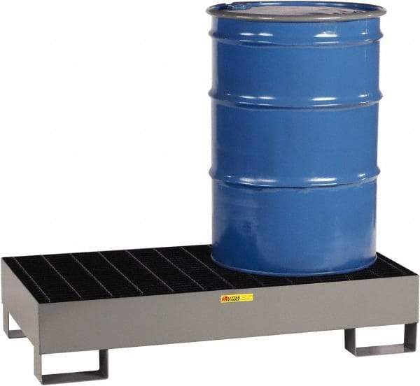Little Giant - 33 Gal Sump Capacity, Steel Platform - Low Profile - 26" Long x 51" Wide x 10-1/2" High, 2,000 Lb Capacity - Apex Tool & Supply