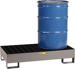 Little Giant - 33 Gal Sump Capacity, Steel Platform - Low Profile - 26" Long x 51" Wide x 10-1/2" High, 2,000 Lb Capacity - Apex Tool & Supply