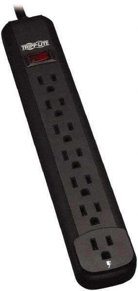 Tripp-Lite - 7 Outlets, 120 VAC15 Amps, 12' Cord, Power Outlet Strip - Keyhole, Tab Mount, 5-15 NEMA Configuration, 11.6" Strip - Apex Tool & Supply