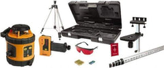Johnson Level & Tool - 800' (Exterior) Measuring Range, 1/8" at 50' Accuracy, Self-Leveling Rotary Laser - ±3° Self Leveling Range, 200, 400 & 600 RPM, 2 Beams, AA Battery Included - Apex Tool & Supply