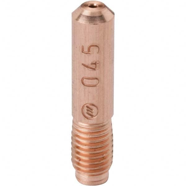 Hobart Welding Products - 0.045" Wire OD, MIG Welder Contact Tip - Apex Tool & Supply