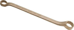 Ampco - 1-1/4" x 1-7/16" 12 Point Offset Box Wrench - Double End, 19-1/4" OAL, Aluminum Bronze - Apex Tool & Supply