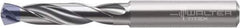 Walter-Titex - 4.2mm 140° Spiral Flute Solid Carbide Screw Machine Drill Bit - Tinal Finish, Right Hand Cut, 24mm Flute Length, 66mm OAL, X-treme Inox Point, Straight Shank, Through Coolant - Apex Tool & Supply