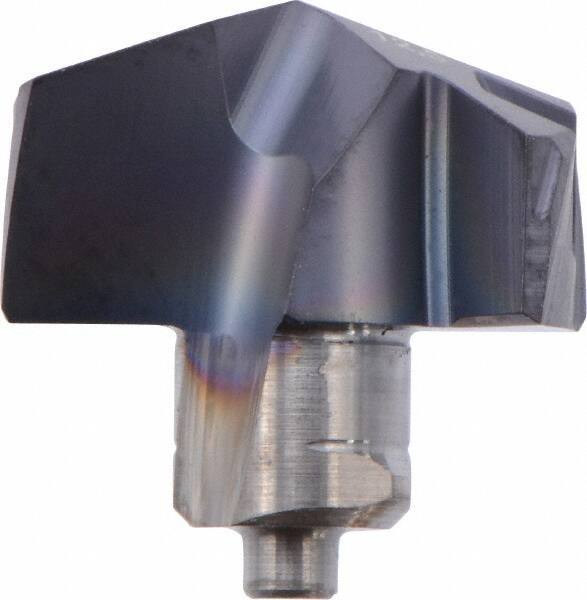 Iscar - Series ICP-2M, 12.5mm Diam Grade IC908 140° Replaceable Drill Tip - Carbide, TiAlN Finish, 12 Seat Size - Apex Tool & Supply