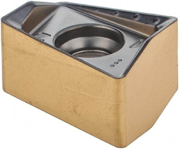 Iscar - H490 ANKX1205 RM Grade IC808 Carbide Milling Insert - TiAlN/AlTiN/TiN Finish, 0.3602" Thick, 0.8mm Corner Radius - Apex Tool & Supply