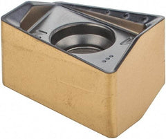 Iscar - H490 ANKX1205 RM Grade IC808 Carbide Milling Insert - TiAlN/AlTiN/TiN Finish, 0.3602" Thick, 0.8mm Corner Radius - Apex Tool & Supply
