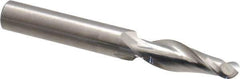 Onsrud - 3/8" Cutting Diam x 1-1/8" Length of Cut, 2 Flute, Upcut Spiral Router Bit - Uncoated, Right Hand Cut, Solid Carbide, 3" OAL x 3/8" Shank Diam, Ball End Taper, 30° Helix Angle - Apex Tool & Supply