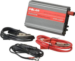 Solar - 2 Connection, 12 VDC Input, 120 VAC Output, 1,000 Peak Wattage, Power Inverter - 500 Watt Continuous Output Power - Apex Tool & Supply