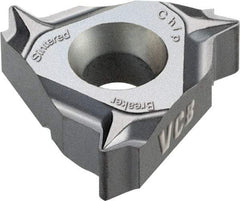 Vargus - 3JER External Right Hand 36 UN Laydown Threading Insert - Grade VCB, TiAlN Coated Carbide, 9.53mm Inscribed Circle - Apex Tool & Supply