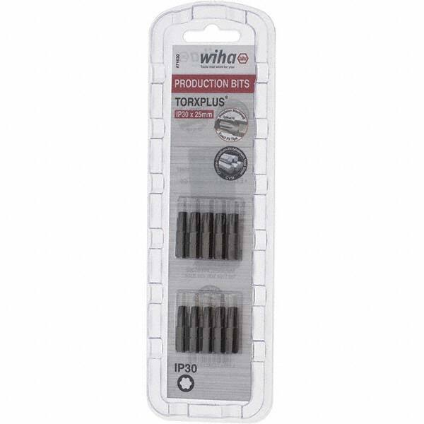 Wiha - 1/4" Drive IP30 Torx Plus Screwdriver Bit - 1" OAL, Insert Bit - Apex Tool & Supply