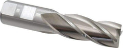 Cleveland - 7/8", 1-7/8" LOC, 7/8" Shank Diam, 4-1/8" OAL, 4 Flute, High Speed Steel Square End Mill - Single End, Uncoated, Spiral Flute, 30° Helix, Centercutting, Right Hand Cut, Right Hand Flute, Series HG-4C - Apex Tool & Supply