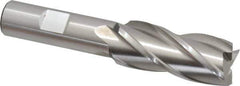 Cleveland - 13/16", 1-7/8" LOC, 5/8" Shank Diam, 4" OAL, 4 Flute, High Speed Steel Square End Mill - Single End, Uncoated, Spiral Flute, 30° Helix, Centercutting, Right Hand Cut, Right Hand Flute, Series HG-4C - Apex Tool & Supply