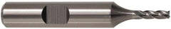 Cleveland - 3/4", 3/4" LOC, 3/4" Shank Diam, 3" OAL, 6 Flute, Powdered Metal Square End Mill - Single End, TiN Finish, Spiral Flute, 37° Helix, Centercutting, Right Hand Cut, Right Hand Flute, Series PM-4 - Apex Tool & Supply