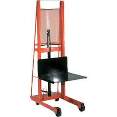 Wesco Industrial Products - 1,000 Lb Capacity, 68" Lift Height, Steel Stacker Manually Operated Lift - Apex Tool & Supply