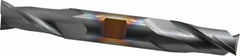 Cleveland - 3/4", 1-5/16" LOC, 3/4" Shank Diam, 5-5/8" OAL, 2 Flute, High Speed Steel Square End Mill - Double End, TiCN Finish, Spiral Flute, 30° Helix, Centercutting, Right Hand Cut, Right Hand Flute, Series HD-2 - Apex Tool & Supply