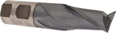 Cleveland - 1", 1-5/8" LOC, 1" Shank Diam, 4-1/2" OAL, 2 Flute, High Speed Steel Square End Mill - Single End, TiCN Finish, Spiral Flute, 30° Helix, Centercutting, Right Hand Cut, Right Hand Flute, Series HG-2 - Apex Tool & Supply