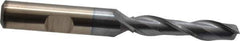 Cleveland - 9/32", 1-3/8" LOC, 3/8" Shank Diam, 3-1/8" OAL, 2 Flute, High Speed Steel Square End Mill - Single End, TiCN Finish, Spiral Flute, 30° Helix, Centercutting, Right Hand Cut, Right Hand Flute, Series HG-2 - Apex Tool & Supply