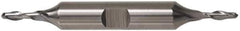Cleveland - 7/16" Diam, 13/16" LOC, 2 Flute High Speed Steel Ball End Mill - TiCN Finish, Double End, 4-1/8" OAL, 1/2" Shank Diam, Spiral Flute - Apex Tool & Supply