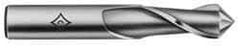 Cleveland - 9/16" Diam, 1-1/8" LOC, 2 Flute, 90° Point Angle, High Speed Steel Drill Mill - Uncoated, 3-1/8" OAL, 1/2" Shank Diam - Apex Tool & Supply