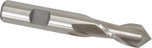 Cleveland - 1/2" Diam, 1" LOC, 2 Flute, 90° Point Angle, High Speed Steel Drill Mill - Uncoated, 3" OAL, 1/2" Shank Diam - Apex Tool & Supply