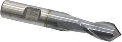 Cleveland - 1/2" Diam, 1" LOC, 2 Flute, 90° Point Angle, High Speed Steel Drill Mill - TiCN Finish, 2" OAL, 1/2" Shank Diam - Apex Tool & Supply