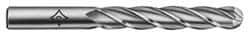 Cleveland - 1" Diam, 6" LOC, 4 Flute High Speed Steel Ball End Mill - Uncoated, Single End, 8-1/2" OAL, 1" Shank Diam, Spiral Flute - Apex Tool & Supply