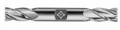 Cleveland - 25/64", 1" LOC, 1/2" Shank Diam, 4-1/2" OAL, 4 Flute, High Speed Steel Square End Mill - Apex Tool & Supply