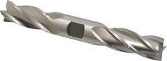 Cleveland - 3/4", 1-5/8" LOC, 3/4" Shank Diam, 5-5/8" OAL, 4 Flute, High Speed Steel Square End Mill - Double End, Uncoated, Spiral Flute, 30° Helix, Centercutting, Right Hand Cut, Right Hand Flute, Series HD-4C - Apex Tool & Supply