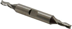 Cleveland - 3/16", 1/2" LOC, 3/8" Shank Diam, 3-1/4" OAL, 3 Flute, High Speed Steel Square End Mill - Double End, Uncoated, Spiral Flute, 30° Helix, Centercutting, Right Hand Cut, Right Hand Flute, Series HD-3 - Apex Tool & Supply